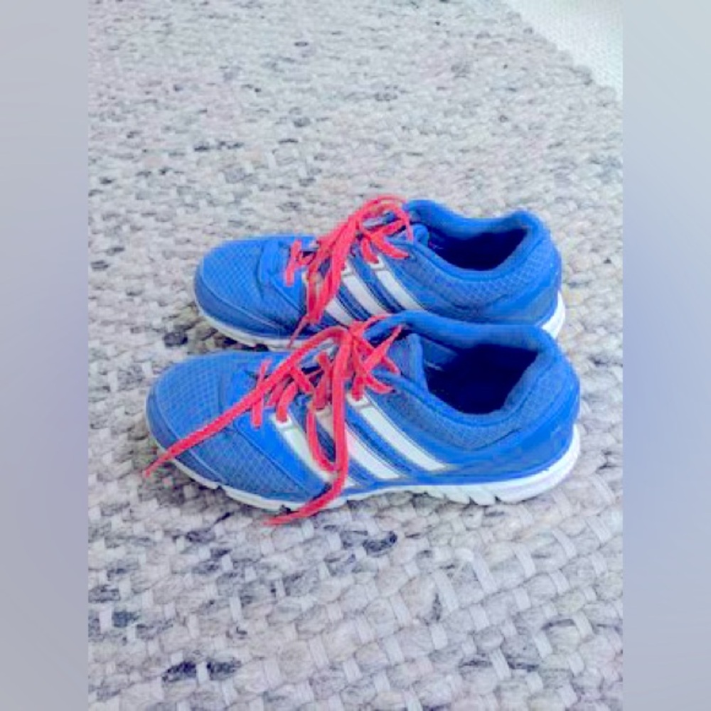 Adidas 6.5 Blue & Orange Running Trainers Sneakers Women's Shoes